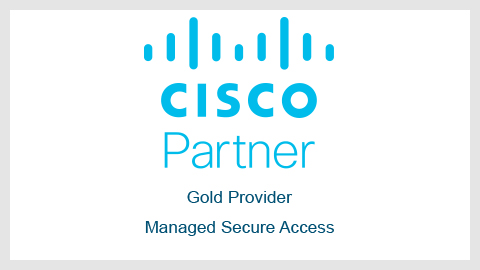Logo of Cisco Gold Provider Partner Managed Secure Access
