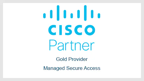 Logo of Cisco Gold Provider Partner Managed Secure Access