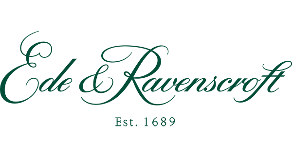 Logo of Ede and Ravenscroft, a tailor and retail company