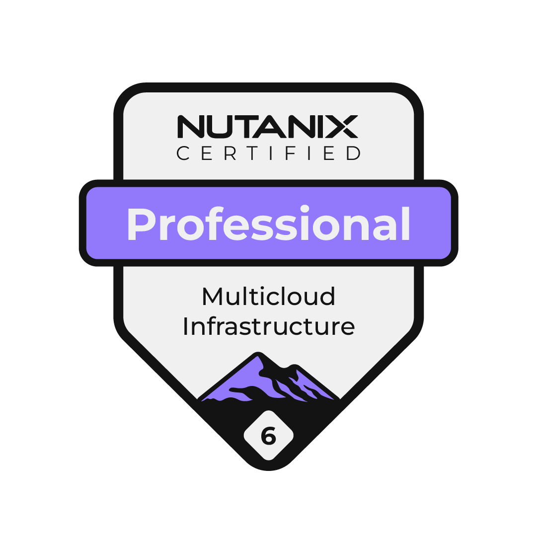 Official logo of Nutanix Certified Professional Multicloud Infrastructure