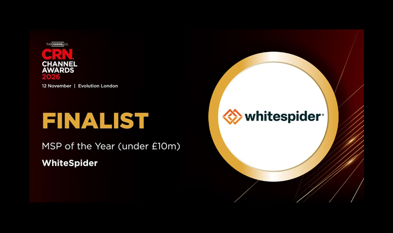WhiteSpider shorlisted as MSP of the Year at the CRN channel awards 2026 finalist badge